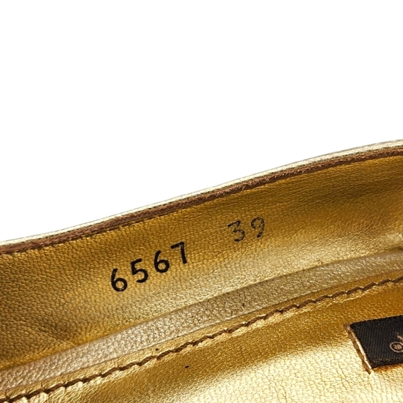 Dolce & Gabbana Size 9/39 Gold Peep Toe 4" inch Heels - Picture 4 of 7